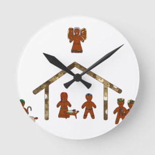 Horloge Ronde fête de Noël