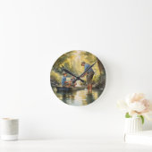 Horloge Ronde Fête des pères partie pêche (Maison)