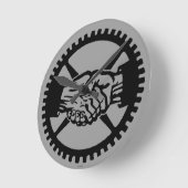 Horloge Ronde Fête du labo américain (Angle)