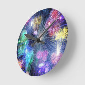 Horloge Ronde Feu d'artifice (Angle)