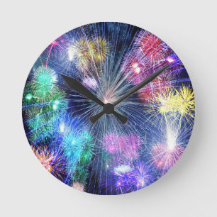 Horloge Ronde Feu d'artifice