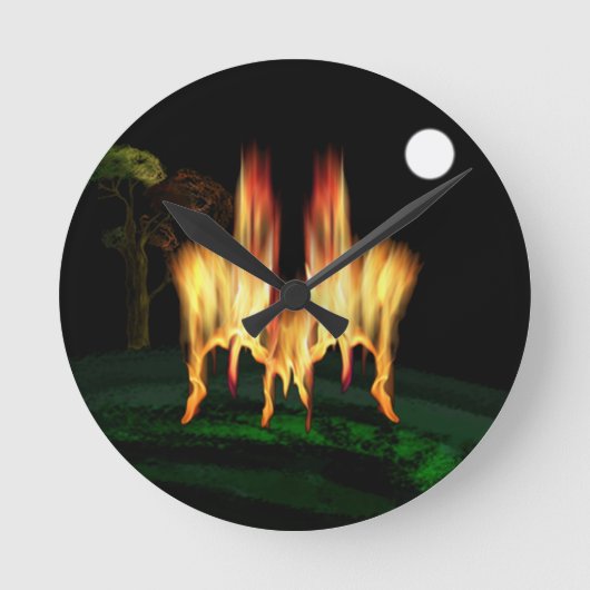 Horloge Ronde Feu d'incendie (Recto)