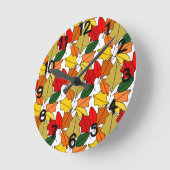 Horloge Ronde Feuille (Angle)