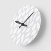 Horloge Ronde feuille d'arbre (Angle)
