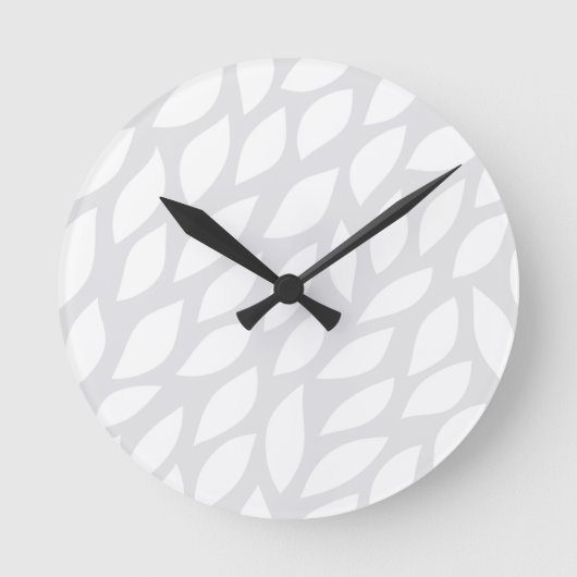 Horloge Ronde feuille d'arbre (Recto)