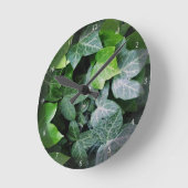 Horloge Ronde Feuille ivoire (Angle)