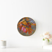 Horloge Ronde Feuilles d'automne (Maison)