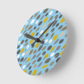 Horloge Ronde Feuilles d'automne (Angle)