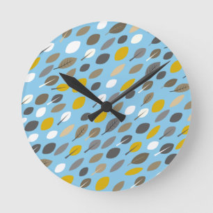 Horloge Ronde Feuilles d'automne
