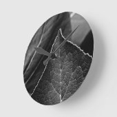 Horloge Ronde feuilles étant (Angle)