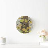 Horloge Ronde Feuilles hêtre (Maison)