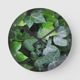 Horloge Ronde Feuilles inactifs