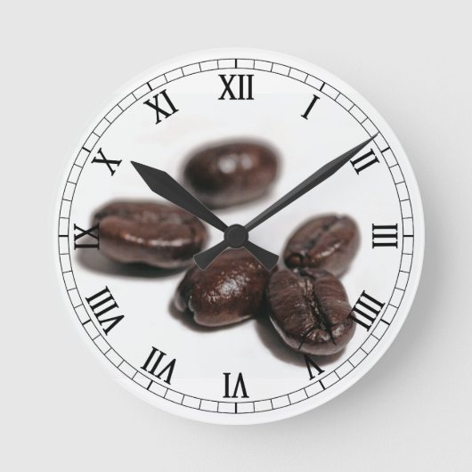 Horloge Ronde Fèves de café (Recto)