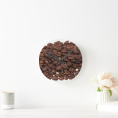 Horloge Ronde Fèves de café (Maison)