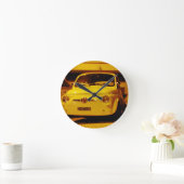 Horloge Ronde Fiat 500 Abarth. (Maison)