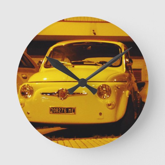 Horloge Ronde Fiat 500 Abarth. (Recto)