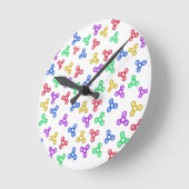 Horloge Ronde Fidget Spinners (Angle)
