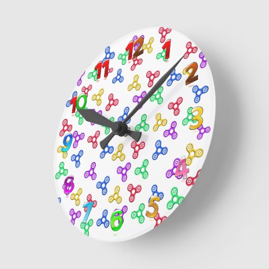 Horloge Ronde Fidget Spinners (Angle)