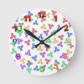 Horloge Ronde Fidget Spinners (Recto)