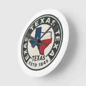 Horloge Ronde fierté de l'État du Texas (Angle)