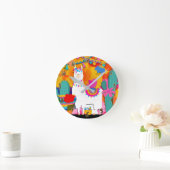 Horloge Ronde Fiesta Llama (Maison)