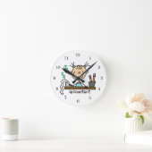 Horloge Ronde Figure comptable (Maison)