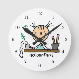 Horloge Ronde Figure comptable
