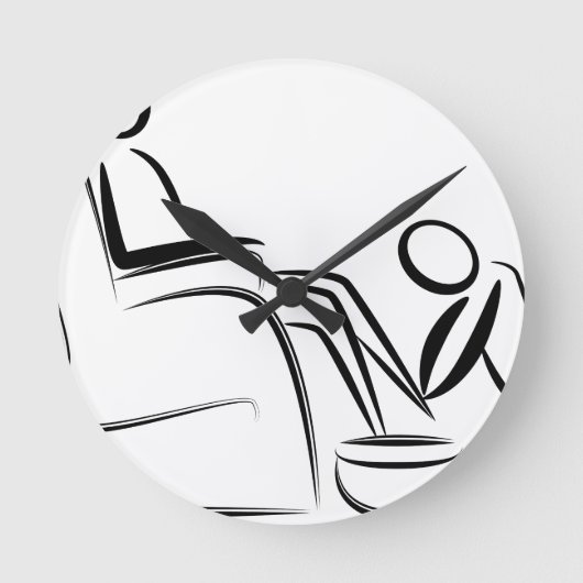 Horloge Ronde Figure de masse foot (Recto)