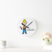 Horloge Ronde Figure de stylet de construction (Maison)