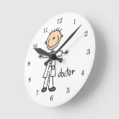 Horloge Ronde Figure Docteur Stick (Angle)