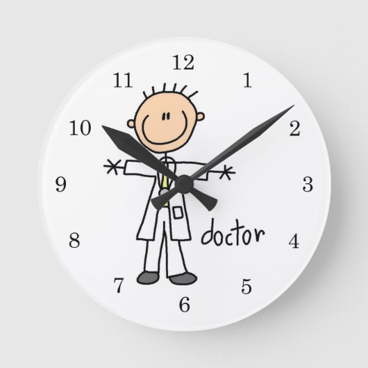 Horloge Ronde Figure Docteur Stick (Recto)