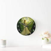 Horloge Ronde Fille forestière (Maison)
