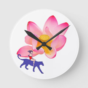 Horloge Ronde Fille, Puma et Lotus