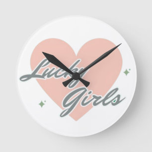 Horloge Ronde Filles chanceuses