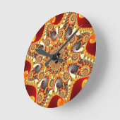 Horloge Ronde Fire fractal (Angle)