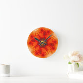 Horloge Ronde Fire Web - Art fractal (Maison)