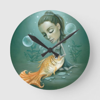 Horloge Ronde Fish out of Water Clock