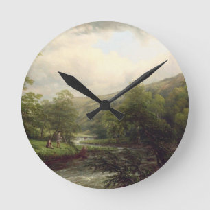 Horloge Ronde Fishing on the Dee, 1861 (oil on canvas)