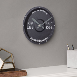 Horloge Ronde Fitness Et Bodybuilding Gymnasium 45 LBS/20.4KGS