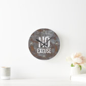 Horloge Ronde Fitness No Excuse Rusty metal (Maison)