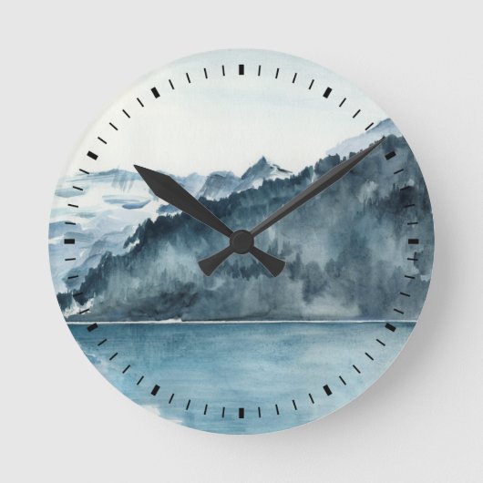Horloge Ronde Fjords d'hiver (Recto)