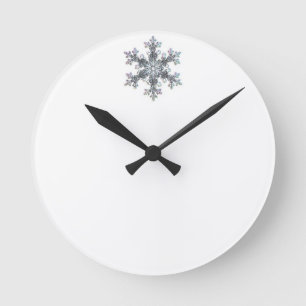 Horloge Ronde Flacon de neige