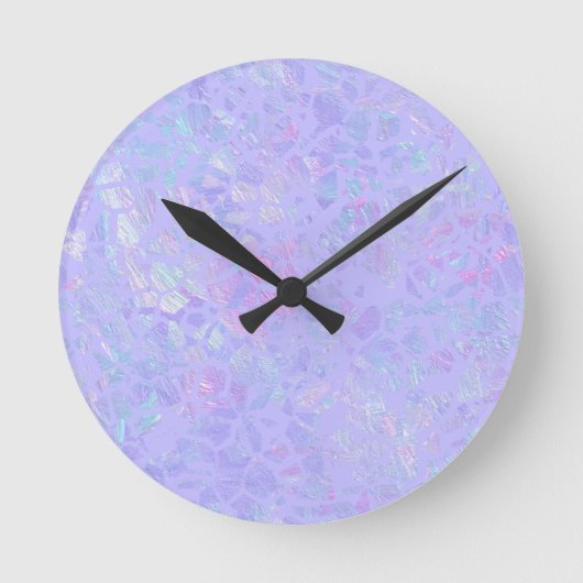Horloge Ronde Flacons violets et multicolores (Recto)