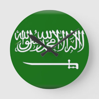 Horloge Ronde Flag d'Arabie saoudite