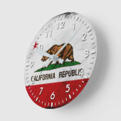 Horloge Ronde Flag de Grunge (Angle)