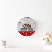 Horloge Ronde Flag de Grunge (Maison)