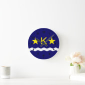 Horloge Ronde Flag of Kinshasa, Congo (Maison)