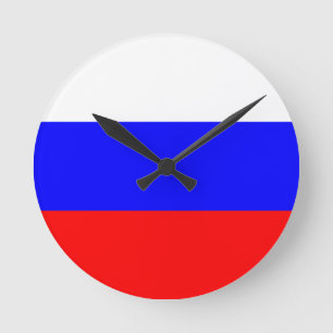 Horloge Ronde Flag of Russia Wall Clock