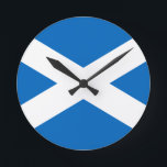 Horloge Ronde Flag of Scotland Wall Clock<br><div class="desc">Flag of Scotland Wall Clock</div>