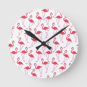 Horloge Ronde flamants Flimingos